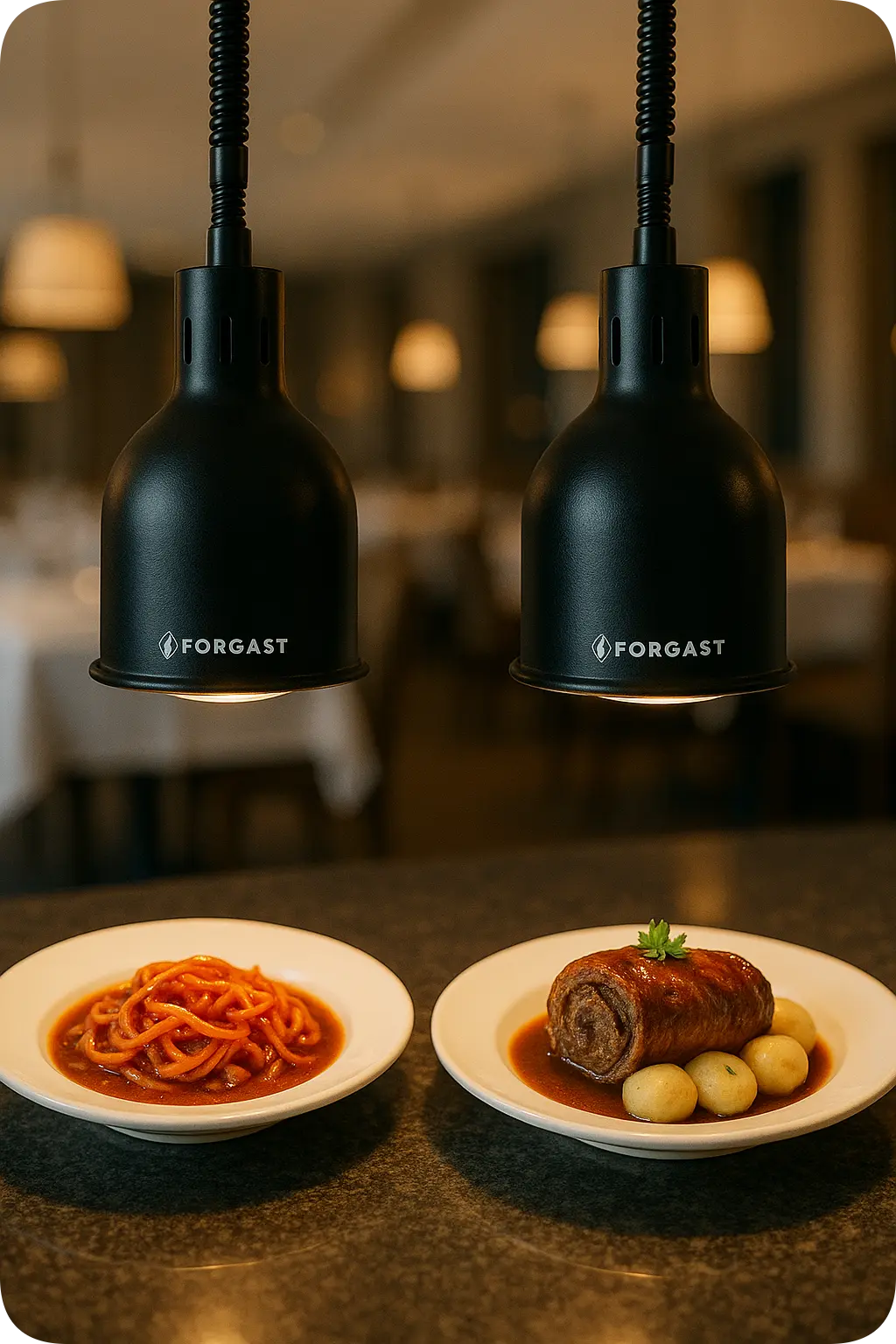 Efektívny a bezpečný ohrev potravín - finishing a heating na úrovni.