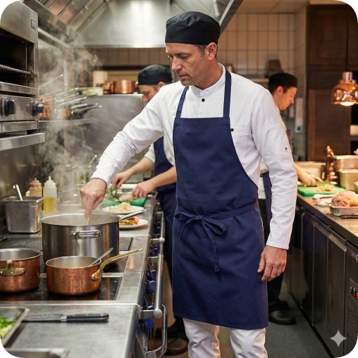 Význam gastronomického odevu v profesionálnej kuchyni,